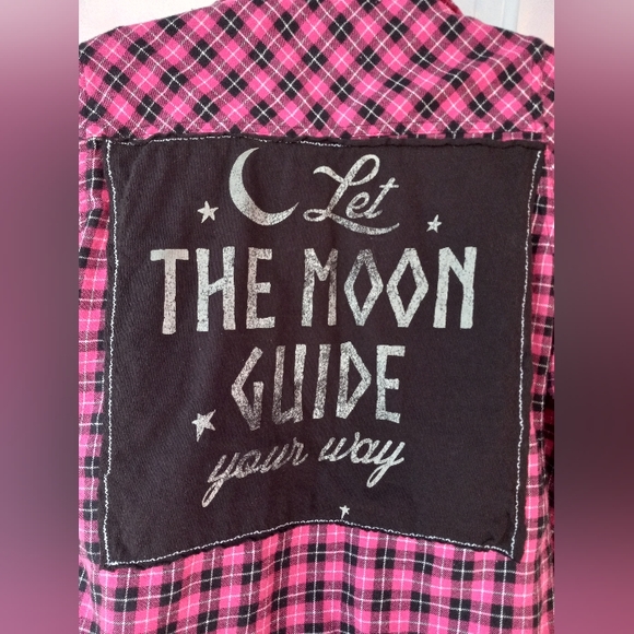 Vic secret × RAGE custom OOAK moon witch femme flannel! - Picture 3 of 4